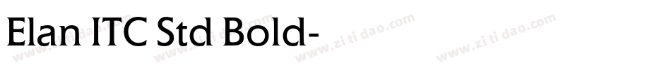 Elan ITC Std Bold字体转换